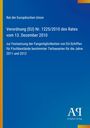 Verordnung (EU) Nr. 1225/2010 zur Festsetzung der Fangmöglichkeiten 2011-2012. Blaues Cover mit gelbem Rand und Logo.