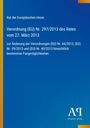 Text über Verordnung der EU Nr. 297/2013, gelber Streifen links, blaues Hintergrund, Logo "Antiphon Verlag" unten rechts.
