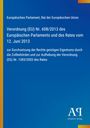 "Verordnung (EU) Nr. 608/2013", Blauer Hintergrund. Oben EU-Parlament erwähnt. Unten rechts Logo: "Antiphon Verlag".