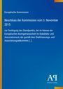Text mittig: "Europäische Kommission. Beschluss der Kommission vom 3. November 2015. [...]" Unten rechts: "Antiphon Verlag."
