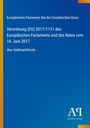 Text: Verordnung (EU) 2017/1131 über Geldmarktfonds. Design: Blaues Cover mit gelbem Streifen und Logo unten.