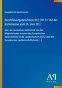 Text: "Durchführungsbeschluss (EU) 2017/1144 der Kommission vom 26. Juni 2017". Blaues Design mit Logo unten rechts.