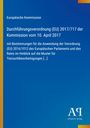 Text: "Durchführungsverordnung (EU) 2017/717 der Kommission". Blaues Design mit gelbem Streifen links und Logo unten rechts.