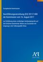 „Europäische Kommission, Durchführungsverordnung (EU) 2017/1480, Antidumpingzoll auf bestimmte Gusseisenwaren aus China.“ Unten ein Verlagslogo.