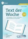 "Text der Woche 7/8", "klar", "ritualisiert", "effektiv", Illustration eines offenen Buches, Auer-Logo oben links.