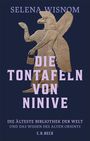 "Die Tontafeln von Ninive." Illustration eines geflügelten Wesens mit Adlerkopf, hält einen kleinen Eimer.