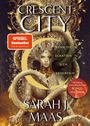 "Crescent City", "Spiegel Bestseller", "Wenn die Schatten sich erheben", "Sarah J. Maas". Goldene Schlange um Mystikfigur.