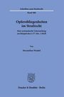 "Schriften zum Strafrecht Band 486: Opferobliegenheiten im Strafrecht, Von Maximilian Wandel. Duncker & Humblot, Berlin."