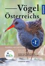 "Vögel Österreichs", Naturführer, mehr als 400 Arten. Leander Khil. Bild von einem Vogel mit langem, rotem Schnabel.