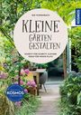 Text: "KLEINE GÄRTEN GESTALTEN. Schritt für Schritt: Clevere Ideen für wenig Platz." 
Szene: Üppiger Garten mit Tisch und Stühlen.