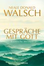 "Neale Donald Walsch, Gespräche mit Gott: Kosmische Weisheit, Band 3, Goldmann." Grünes Bergpanorama im Nebel.
