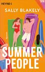 "HEYNE", "SALLY BLAKELY", "Roman", "SUMMER PEOPLE". Illustration: Menschen liegen auf bunten Strandmatten.