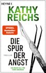 KATHY REICHS, Thriller, DIE SPUR DER ANGST. Skalpell und Pinzette mit Waldreflektion im Hintergrund.