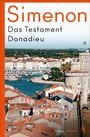 Georges Simenon: Das Testament Donadieu, Buch