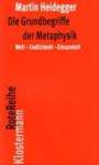 Martin Heidegger: Die Grundbegriffe der Metaphysik, Buch
