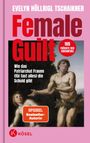 Der Umschlag zeigt den Titel "Female Guilt" und das Gemälde von Adam und Eva, mit rosa Hintergrund und rotem KÖSEL-Logo.