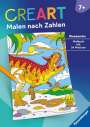 : Ravensburger CreArt Malen nach Zahlen ab 7: Dinosaurier, Malbuch, 24 Motive, Buch