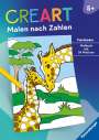 : Ravensburger CreArt Malen nach Zahlen ab 5: Tierkinder, Malbuch, 24 Motive, Buch