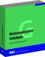 Grünes Buchcover mit dem Titel "Nutzungskosten Gebäude: Statistische Kostenkennwerte." Unten "BKI Gebäudemanagement".