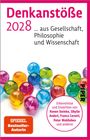 „Denkanstöße 2028“ ... aus Gesellschaft, Philosophie und Wissenschaft. Bunte Kugeln auf weißem Hintergrund.