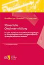 Dreieckige Formen, gelb-rot. Text: Autorennamen, Titel "Steuerliche Gewinnermittlung", Verlagslogo, 3. Auflage.