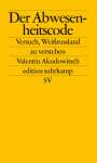 Valentin Akudowitsch: Der Abwesenheitscode, Buch