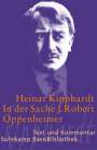 Heinar Kipphardt: In der Sache J. Robert Oppenheimer - Schauspiel, Buch
