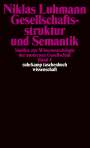 Niklas Luhmann: Gesellschaftsstruktur und Semantik, Buch