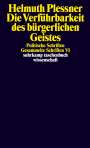 Helmuth Plessner: Die Verführbarkeit des bürgerlichen Geistes. Politische Schriften, Buch