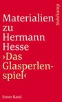 Hermann Hesse: Materialien zu Hermann Hesse: Das Glasperlenspiel I, Buch