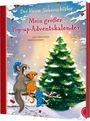 "Der kleine Siebenschläfer. Mein großer Pop-up-Adventskalender." Zwei putzige Tiere betrachten einen geschmückten Baum.
