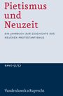 „Pietismus und Neuzeit, ein Jahrbuch zur Geschichte des neueren Protestantismus, Band 51/52.“ Schlichtes Design.