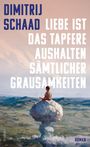 "Dimitrij Schaad: Liebe ist das tapfere Aushalten sämtlicher Grausamkeiten". Ein Junge sitzt auf einer großen Wolke.