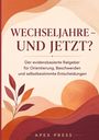„WECHSELJAHRE – UND JETZT?“ steht groß. Darunter ein Ratgeber für Orientierung und Entscheidungen. Illustration: Blätter.