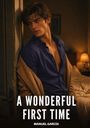 "A Wonderful First Time. Manuel García." Ein nachdenklicher Mann lehnt an einer Tür in einem spärlich beleuchteten Raum.
