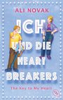"ALI NOVAK. ICH UND DIE HEARTBREAKERS. The Key to My Heart. Illustration: Zwei Jugendliche, Junge mit Gitarre und Mädchen."