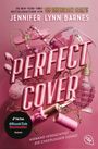 "PERFECT COVER" in großen pinken Buchstaben. Hintergrund mit Objekten wie Sonnenbrille und Lippenstift.