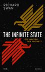 „THE INFINITE STATE“, „DIE WAFFEN DER FREIHEIT“, von „RICHARD SWAN“. Zwei stilisierte Adler, einer golden, einer rot, auf schwarzem Hintergrund.