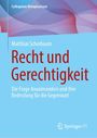 "Recht und Gerechtigkeit", Matthias Scherbaum. Blauer Hintergrund mit wellenförmigen Mustern. "Springer VS" Logo.