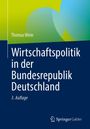 „Wirtschaftspolitik in der Bundesrepublik Deutschland, 3. Auflage“. Grüner und blauer Hintergrund mit Logo unten.