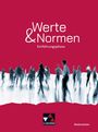 "Werte & Normen" steht groß geschrieben. "Einführungsphase" darunter. Verschwommene Menschen auf rotweißem Hintergrund.