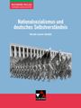 Eine Marschparade vor einem Gebäude. Oben Text: "Nationalsozialismus und deutsches Selbstverständnis". Logo unten.