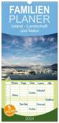 Winfried Rusch - Www. W-Rusch. De: Familienplaner 2024 - Island - Landschaft und Natur mit 5 Spalten (Wandkalender, 21 x 45 cm) CALVENDO, KAL