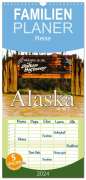 Frank Baumert: Familienplaner 2024 - James Dalton Highway Alaska mit 5 Spalten (Wandkalender, 21 x 45 cm) CALVENDO, KAL