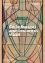 Carlo Scarpa: architecture et vitrail. Abstrakte Zeichnung in erdigen Tönen mit geometrischen Formen.