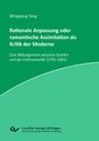 Titel: "Rationale Anpassung oder romantische Assimilation als Kritik der Moderne" mit grüner Farbgebung.