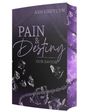 Texte: "ASH GREYLYN", "PAIN & Destiny", "OUR SAVIOR". Cover in dunklen Tönen mit Ketten und Kristallfragmenten.