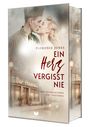 "Ein Herz vergisst nie." Oben: "Florence Jones". Unten: "Drei Generationen. Ein Geheimnis." Zwei sich küssende Personen.
