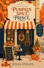 „Crown & Crumb · Band 1: Pumpkin Spice Prince.“ Herbstliches Café, Kürbisse, bunte Blätter, kleine Tischszene.