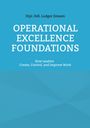 „Operational Excellence Foundations“ von Dipl. Hdl. Ludger Zensen, blauer Hintergrund mit geometrischen Mustern.
